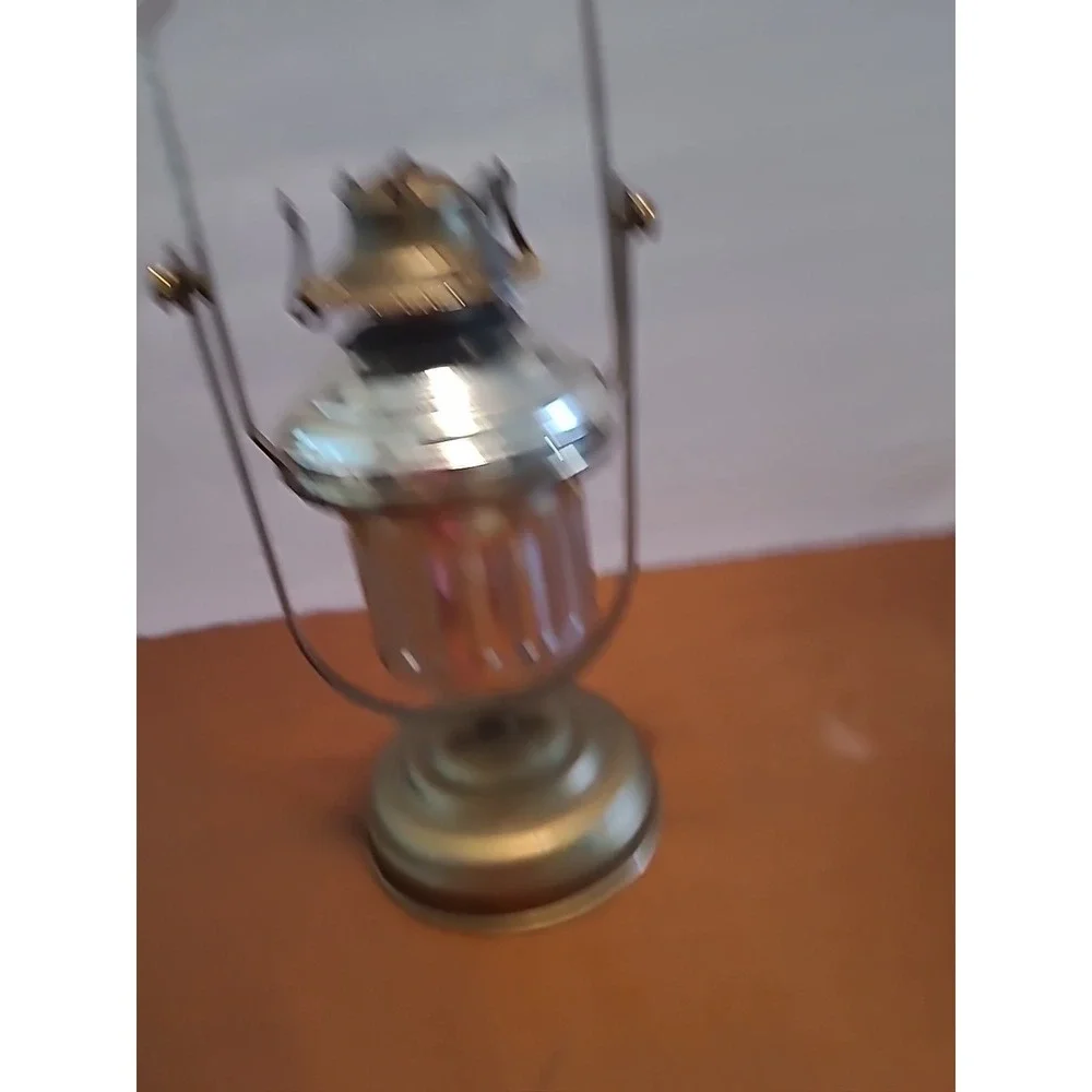 Vintage Brass Nautical Gimbal Swivel Oil Lamp Wall/Table‎ Mount